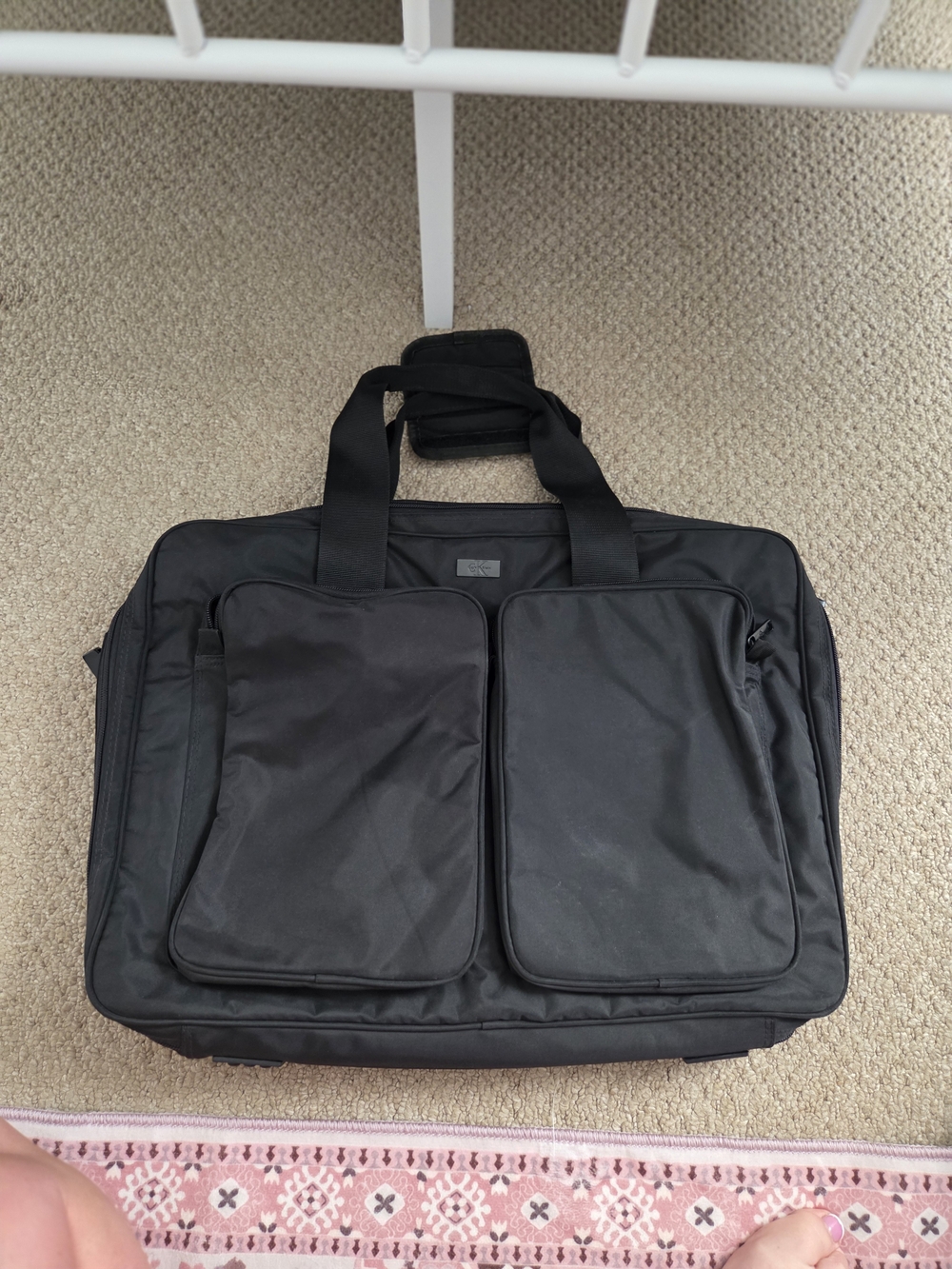 Calvin Klein Black Men's Travel Briefcase Bag -